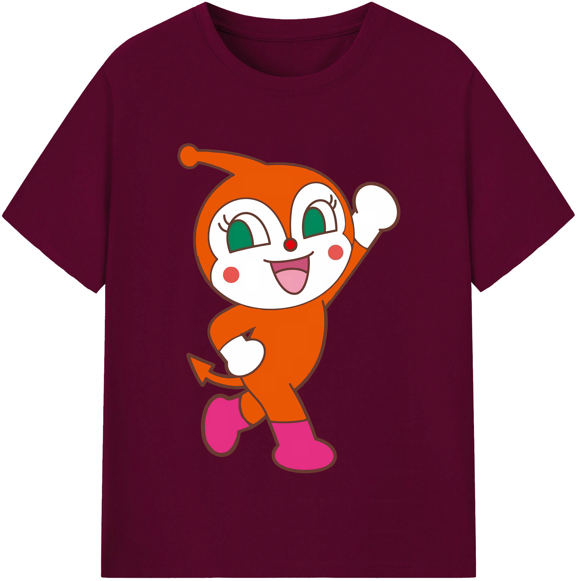 （画像用） アンパンマン Anpanman レディースカジュアルプリントTシャツ（綿100％）